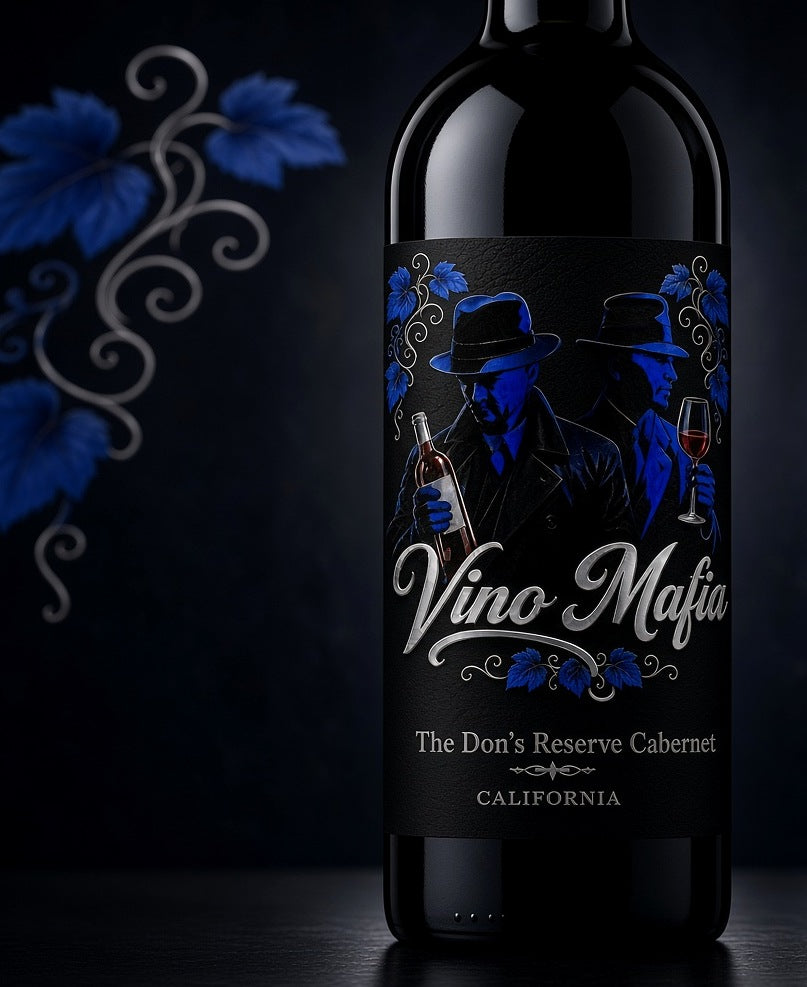 The Don's Reserve Cabernet — front label (Vino Mafia · California)