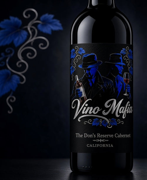 The Don's Reserve Cabernet — front label (Vino Mafia · California)
