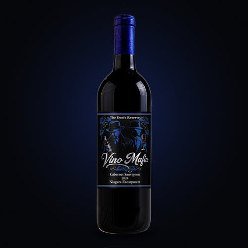 The Don's Reserve 2024 Cabernet Sauvignon, Niagara Escarpment, Vino Mafia bottle with front label